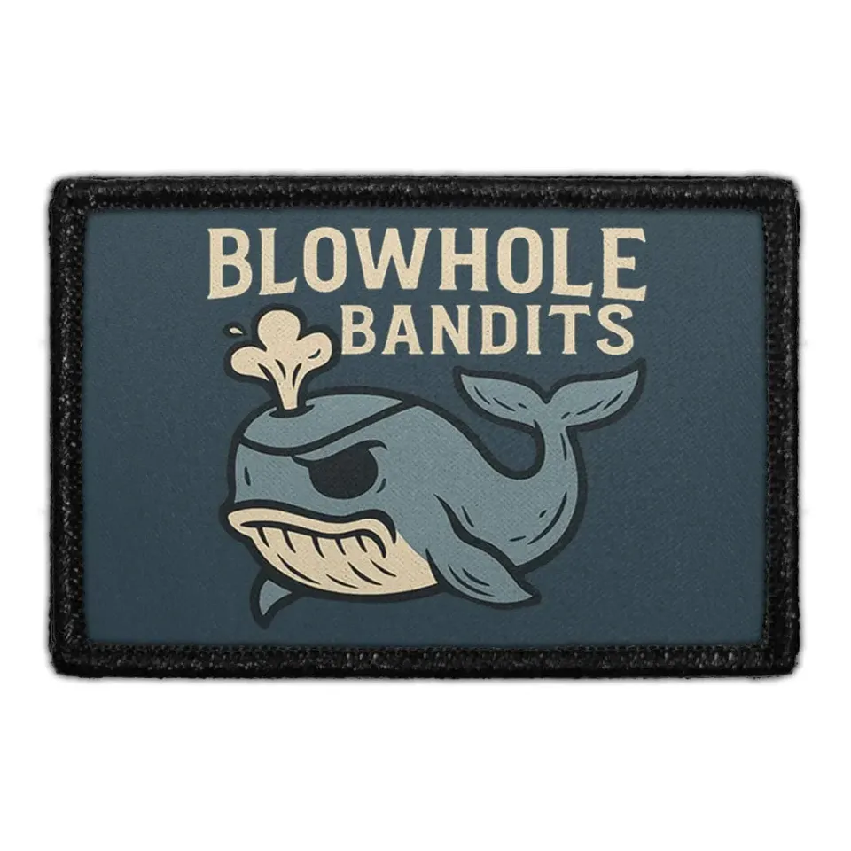 Pull Patch Blow Hole Bandits patch 3x2 velcro