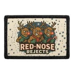 Pull Patch Red Nose Rejects patch med velcro sjovt motiv