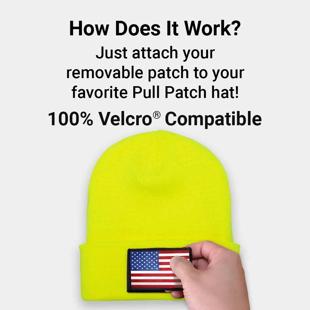 Pull Patch Premium Beanie Flexfit hue gul