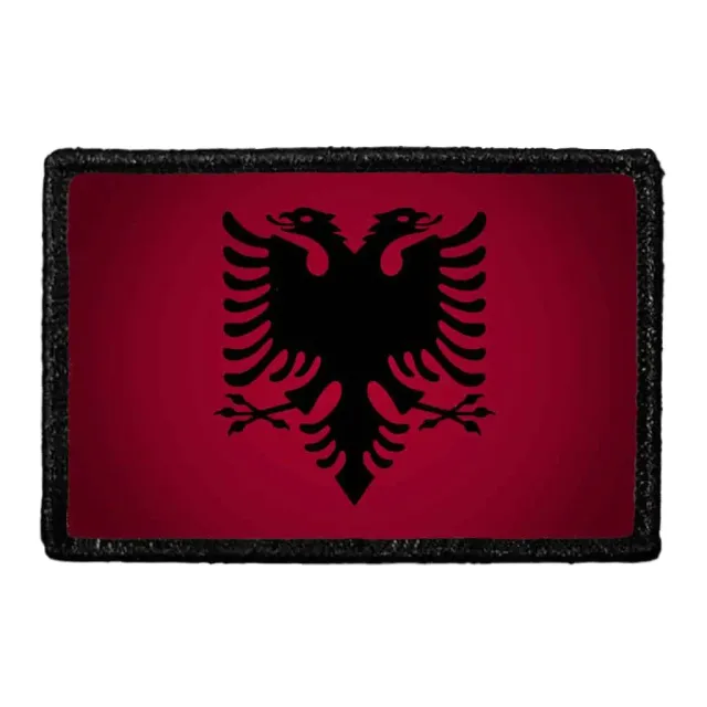 Pull Patch Albania Flag patch farve med velcro