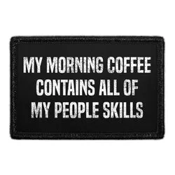 Pull Patch Coffee Saves Lives patch 76x51 mm velcro