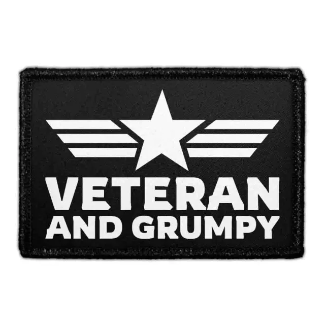 Pull Patch Veteran And Grumpy patch med velcro