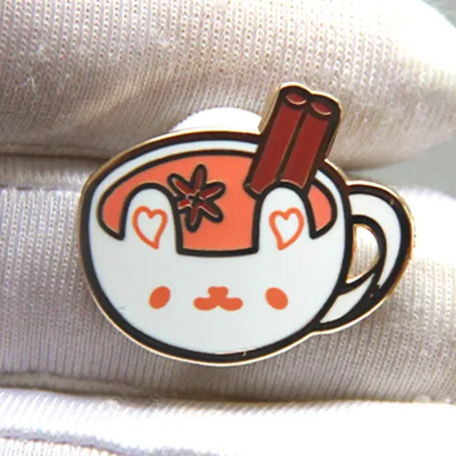 Appleminte Bunny Chai Tea Bun pin mini hård emalje