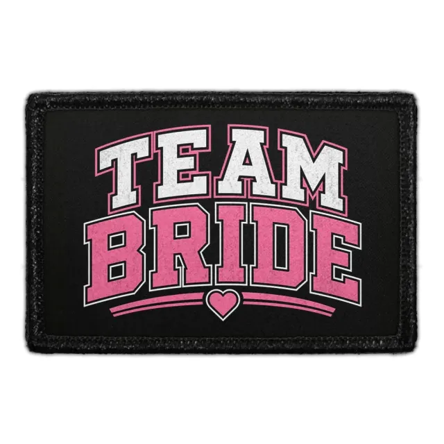 Pull Patch Team Bride patch med velcro 3x2 bryllup