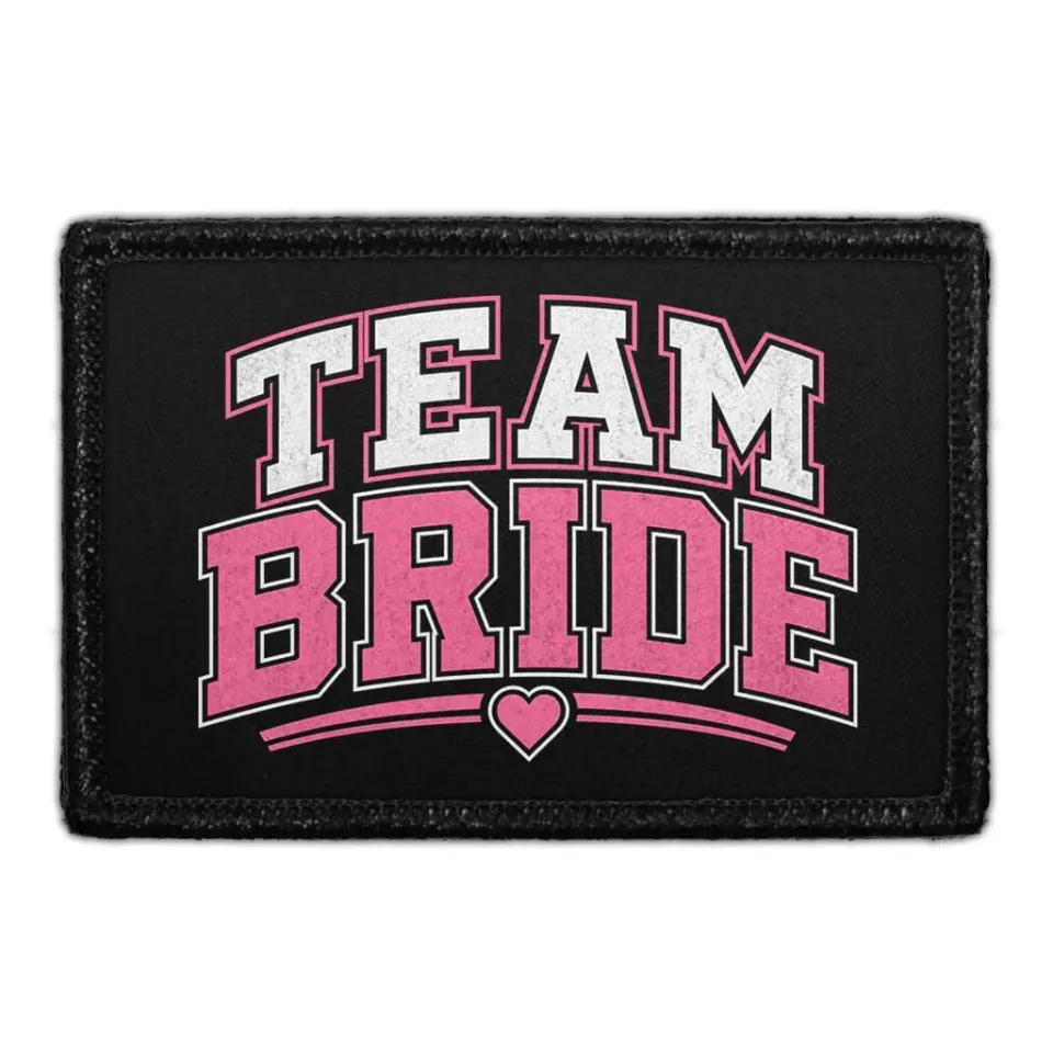 Pull Patch Team Bride patch med velcro 3x2 bryllup