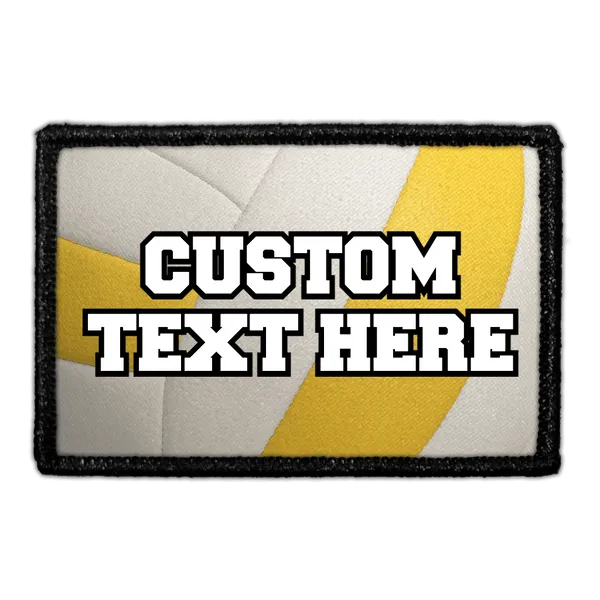 Pull Patch Custom Tennis Ball lap med egen tekst velcro