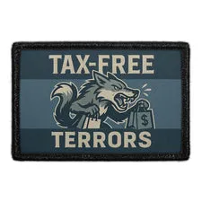 Pull Patch Tax-Free Terrors patch med velcro – sjov
