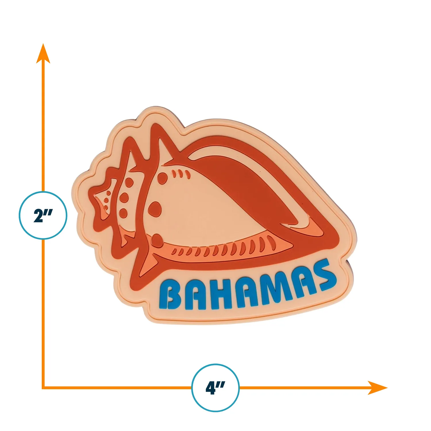 Vagabond Heart Bahamas køleskabsmagnet PVC