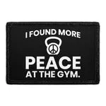 Pull Patch I Found More Peace At The Gym patch med velcro