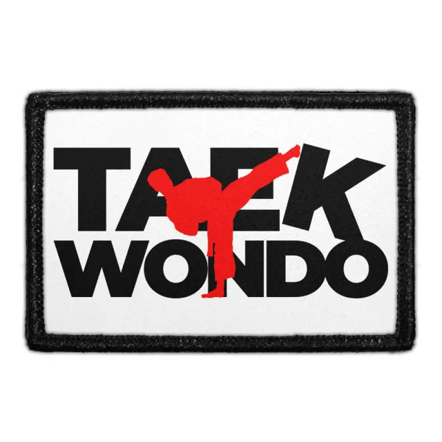 Pull Patch Taekwondo Kick patch med velcro 76 mm
