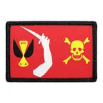 Pull Patch Christopher Moody flag velcropatch rød
