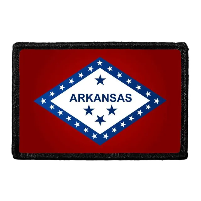 Pull Patch Arkansas State Flag patch farve