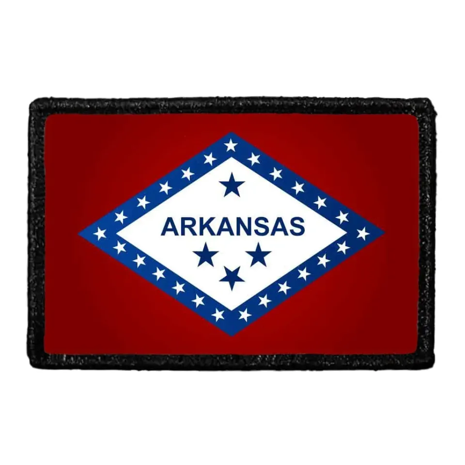 Pull Patch Arkansas State Flag patch farve