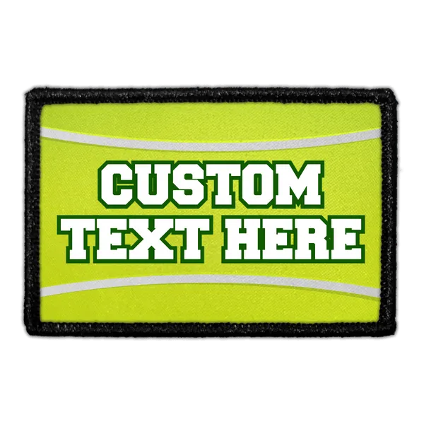 Pull Patch Custom volleyball patch med egen tekst 76mm