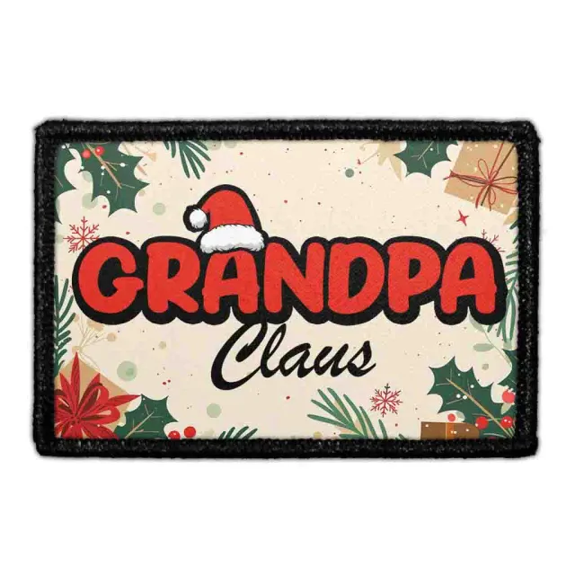 Pull Patch Grandpa Claus patch 76x51 mm velcro