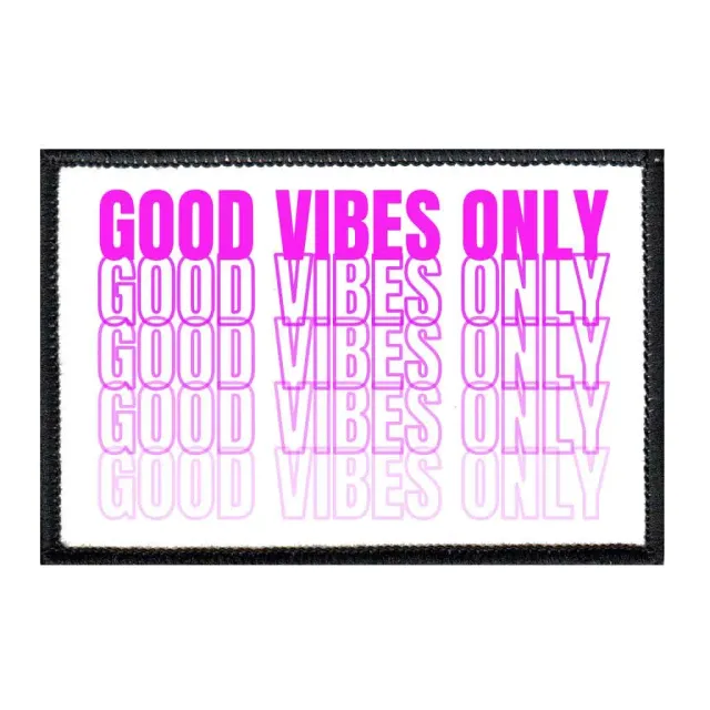 Pull Patch Good Vibes Only patch 3x2 lilla