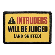 Pull Patch Intruders Will Be Judged patch velcro sjov