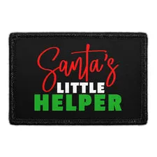 Pull Patch Santa's Little Helper patch 3x2 jul