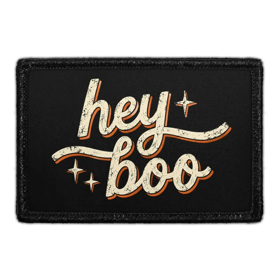 Pull Patch Hey Boo patch velcro spøgelse