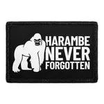 Pull Patch Harambe Never Forgotten patch 76x51 mm velcro