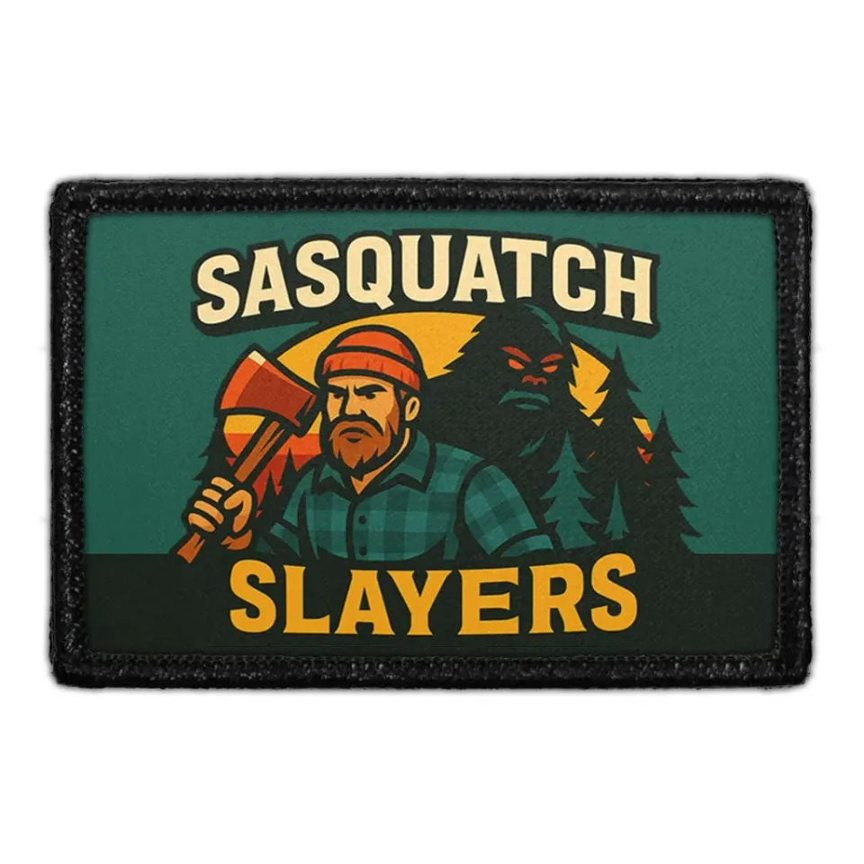 Pull Patch Sasquatch Slayers patch 76x51 mm bigfoot