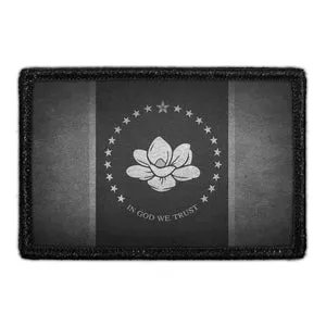 Pull Patch Mississippi State Flag patch sort-hvid distressed