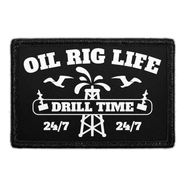 Pull Patch Oil Rig Drill Time patch 7,6x5 cm