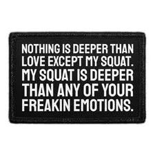 Pull Patch My Squat Is Deeper patch velcro 7,6x5 cm