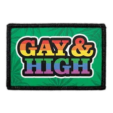 Pull Patch Gay And High patch 3x2 velcro