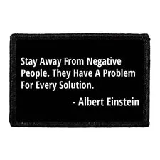 Pull Patch Stay Away Negative People patch velcro citat