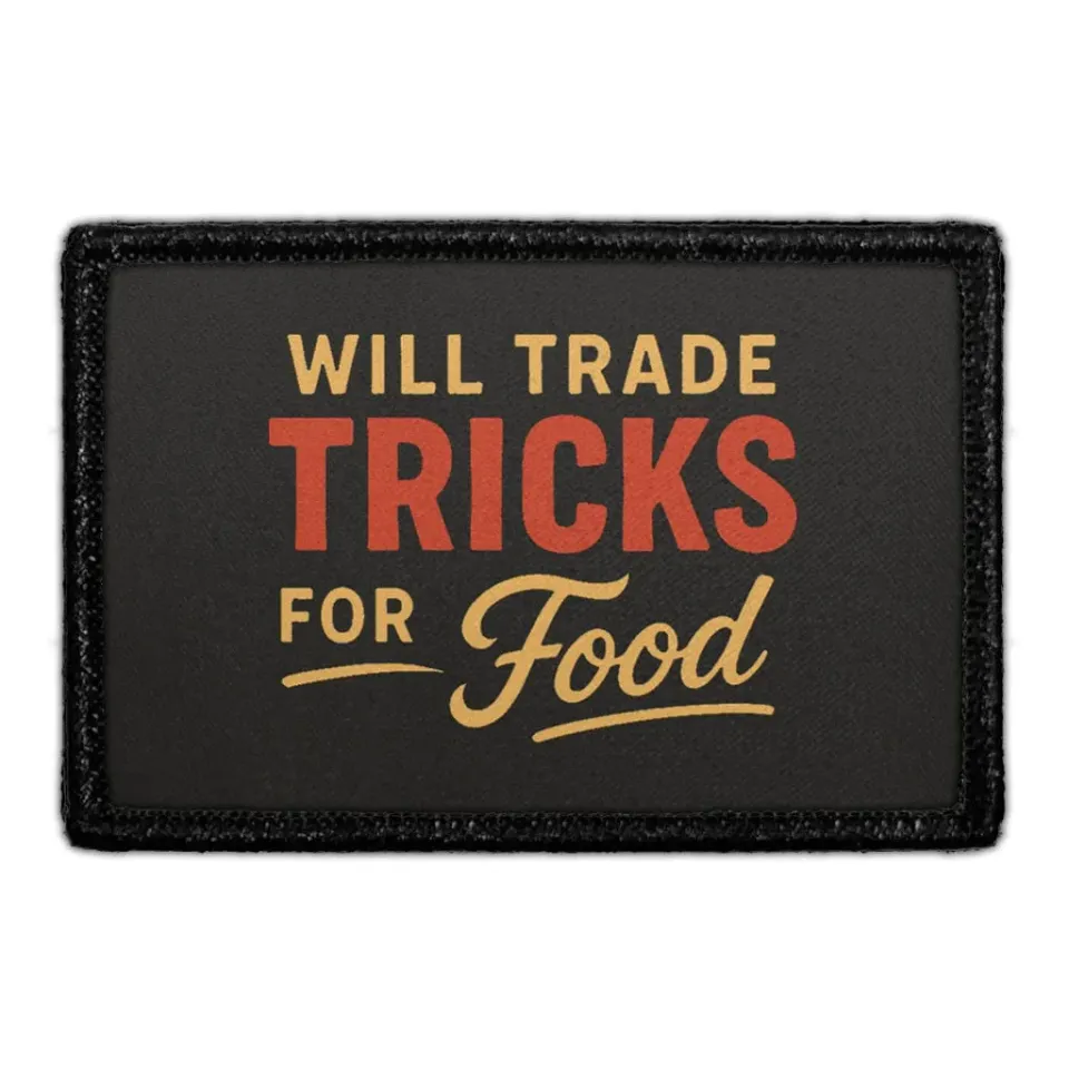 Pull Patch Will Trade Tricks for Food patch velcro hund