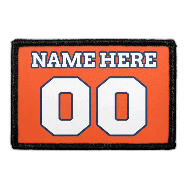 Pull Patch Jersey patch orange-blå-hvid custom