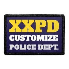 Pull Patch Police Department patch med egen by