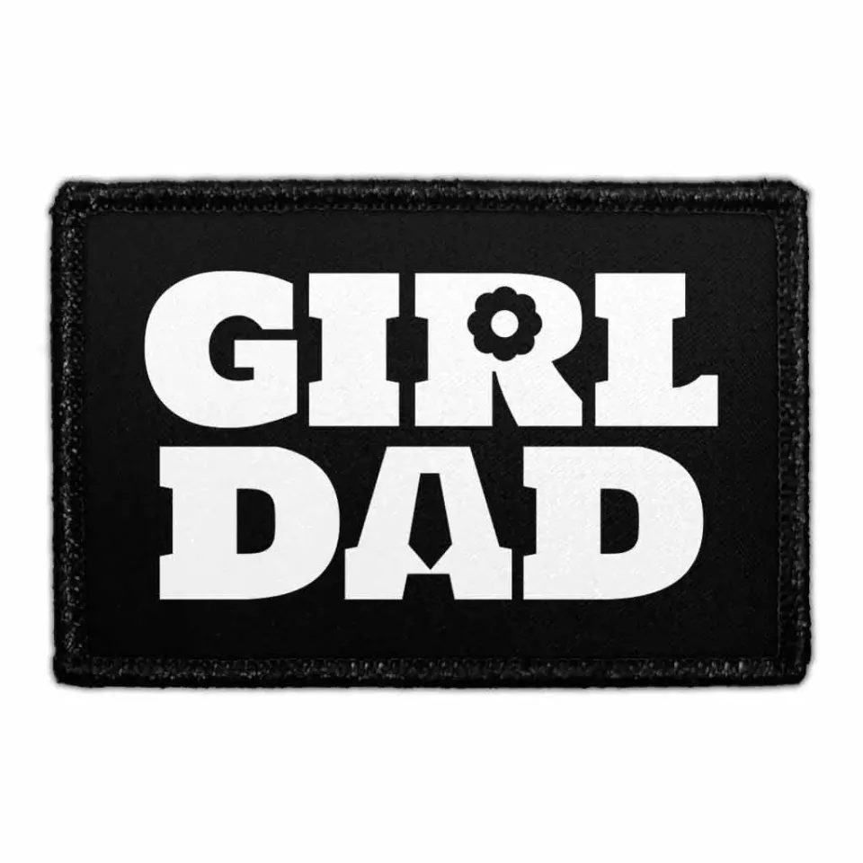 Pull Patch Girl Dad patch velcro fars dag