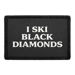 Pull Patch I Ski Black Diamonds patch velcro ski