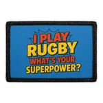Pull Patch I Play Rugby patch velcro 3x2 sport