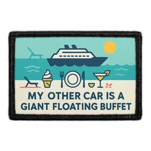 Pull Patch My Other Car Is a Giant Floating Buffet patch 3x2