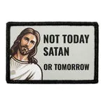Pull Patch Not Today Satan patch 3x2 velcro sjov