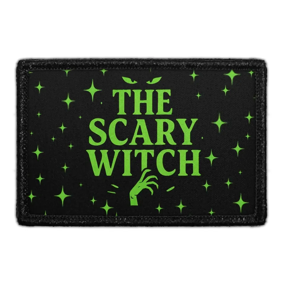 Pull Patch The Scary Witch patch halloween