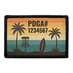 Pull Patch PDGA Mountain custom patch med velcro
