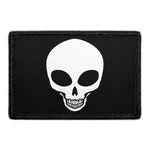 Pull Patch Alien Skull patch med velcro kranie-motiv