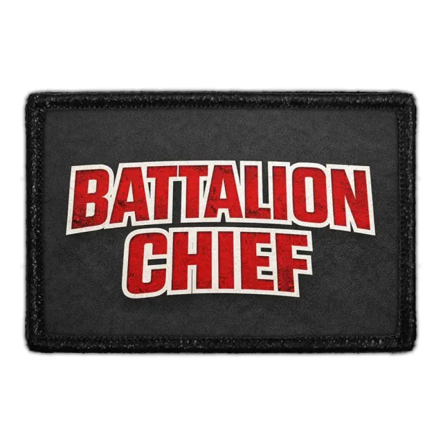 Pull Patch Battalion Chief patch med velcro brandvæsen