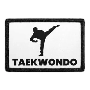 Pull Patch Taekwondo Kick patch 76x51 mm velcro