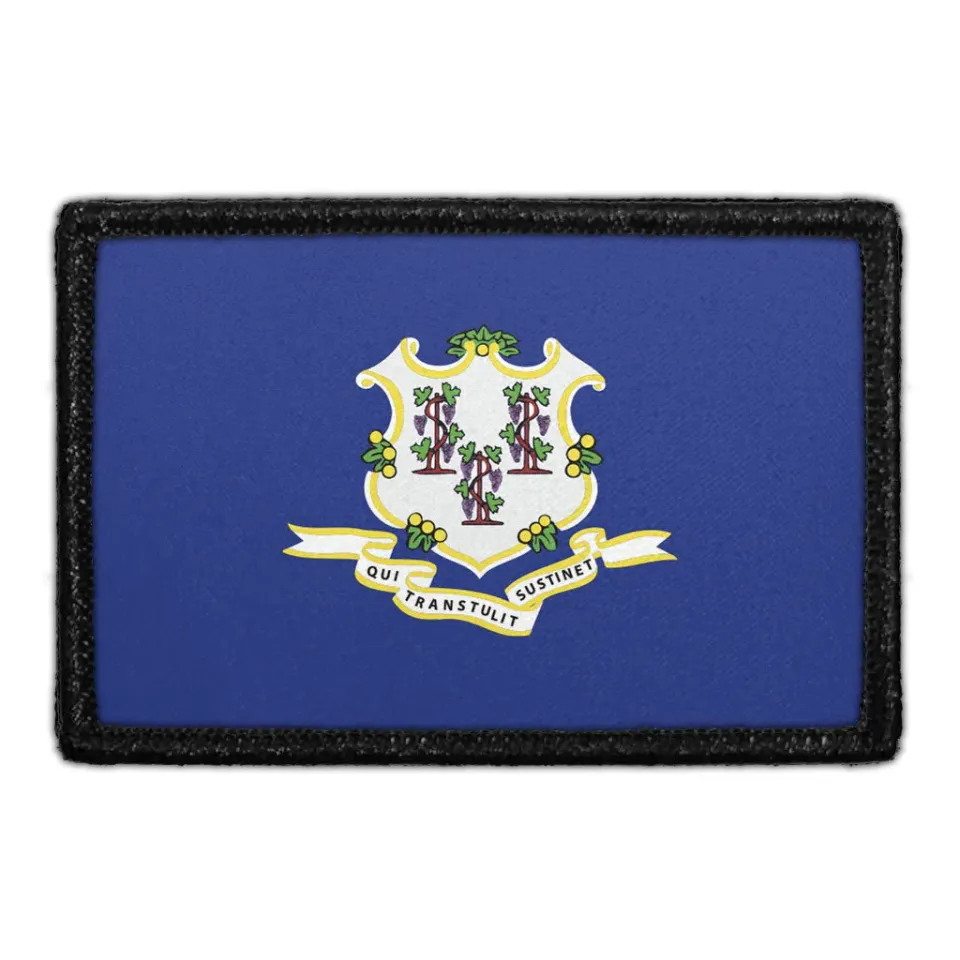 Pull Patch Connecticut State Flag patch farve velcro