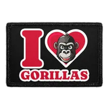 Pull Patch I Love Gorillas patch velcro
