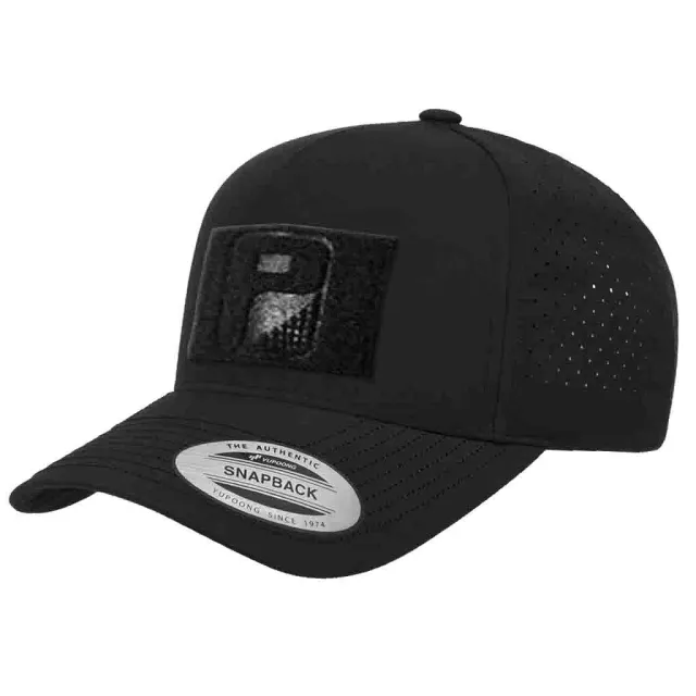 Pull Patch Premium snapback kasket sort perforeret