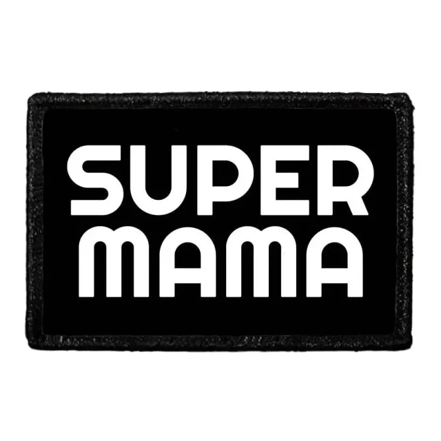 Pull Patch Super Mama patch med velcro morsdag