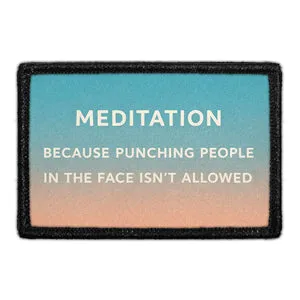 Pull Patch Meditation Punching patch velcro yoga humor