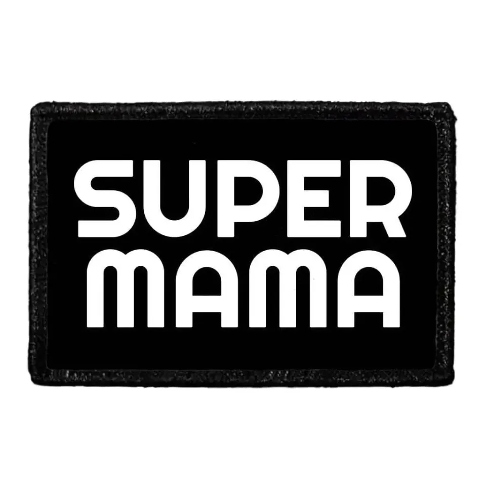 Pull Patch Super Mama patch med velcro mor