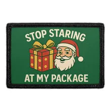 Pull Patch Stop Staring At My Package patch 3x2 fræk